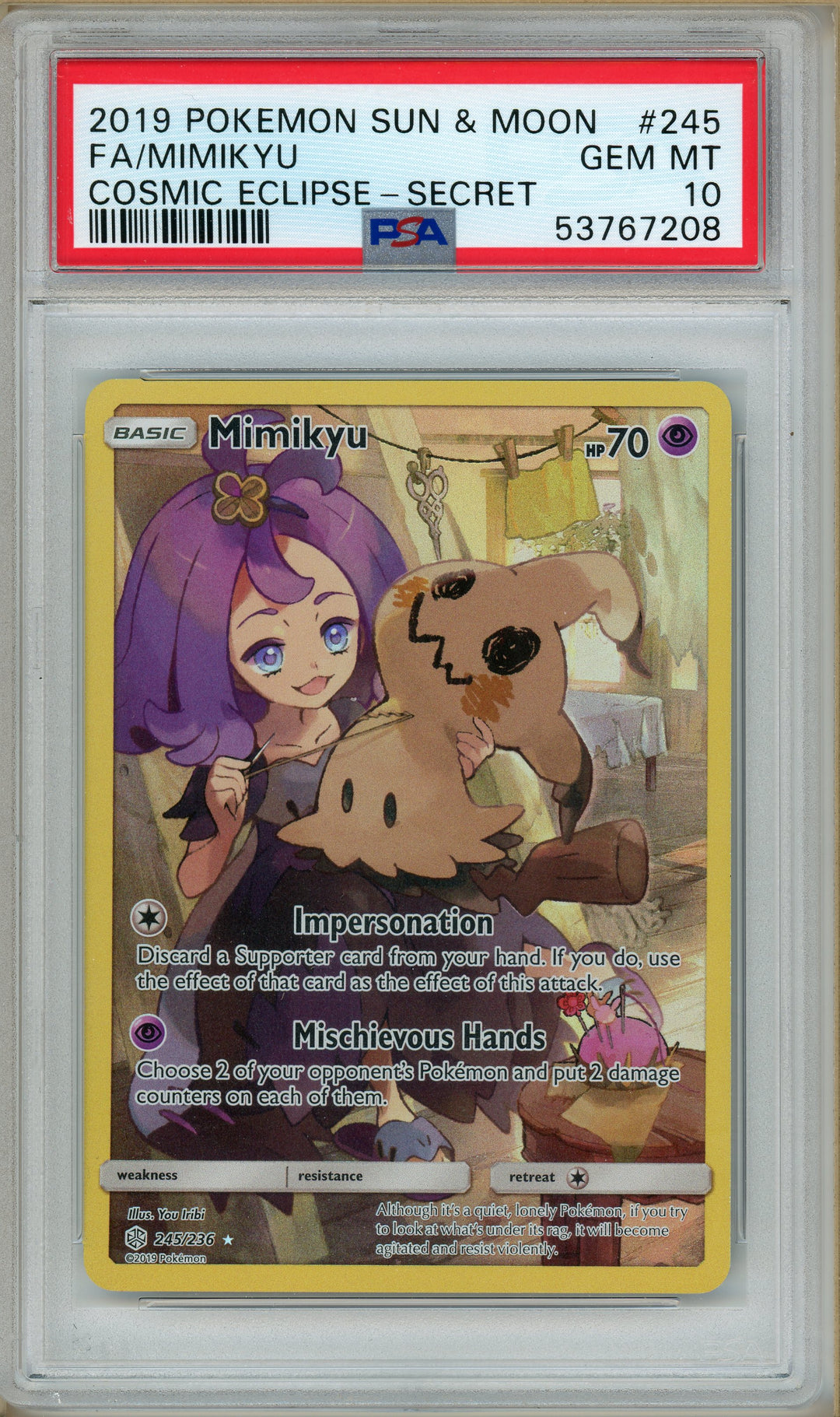 Pokemon Mimikyu Psa 10 hot