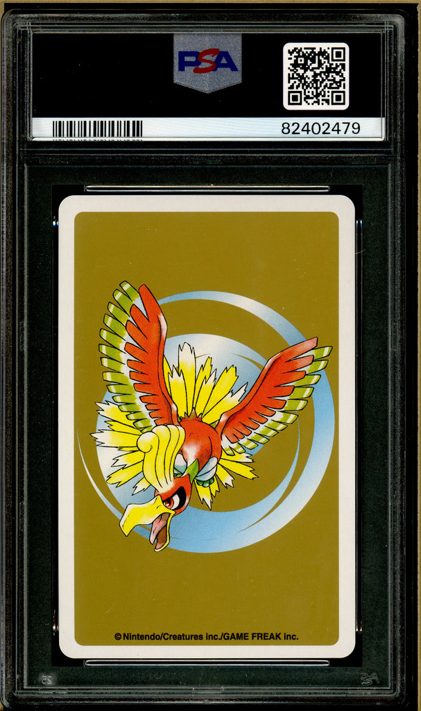 Pokémon - Vaporeon 7 of Spades, Gold Ho-oh Back Poker Deck #134 PSA 8 back