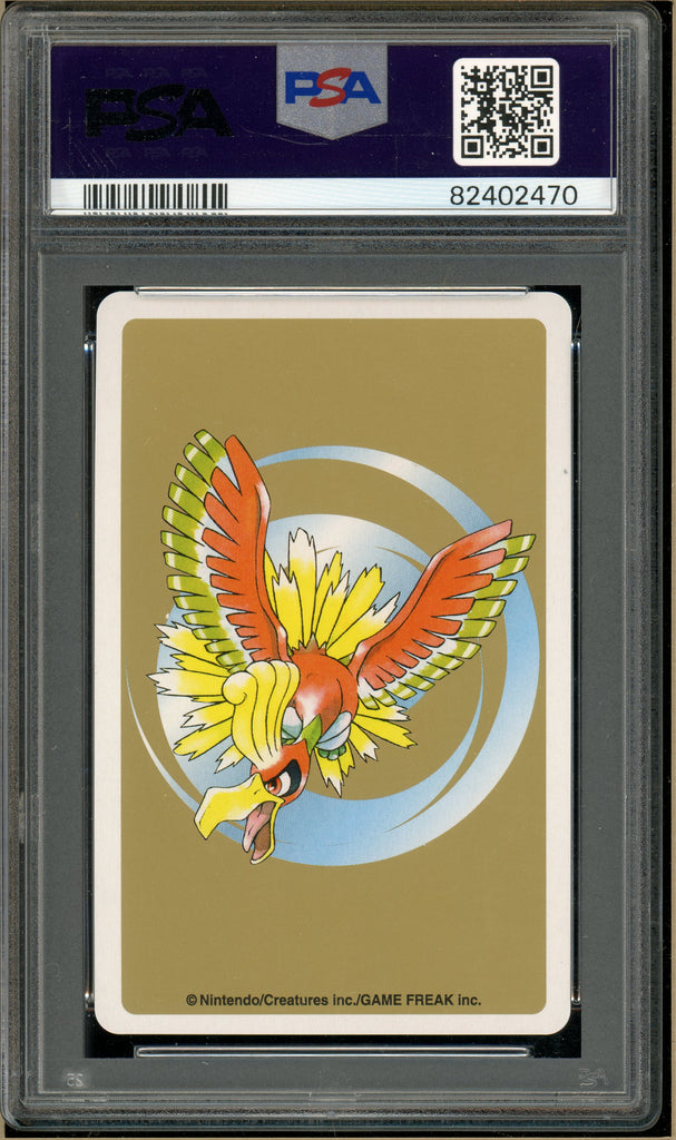 Pokémon - Noctowl 4 of Spades, Gold Ho-oh Back Poker Deck #164A PSA 10 back