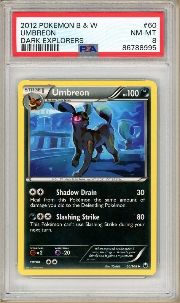 Pokémon - Umbreon Dark Explorers PSA 8 front