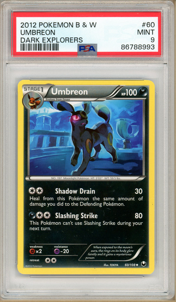 Pokémon - Umbreon Dark Explorers PSA 9 front