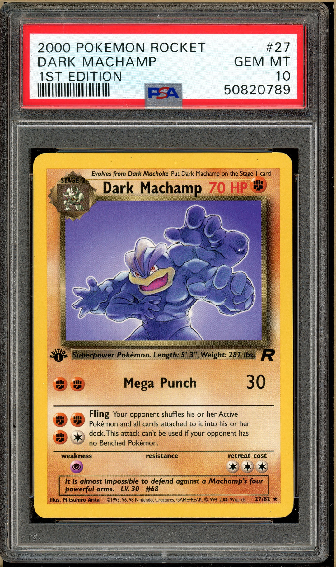 first edition pokemon card machamp Over the Brick – Pokémon - Dark Machamp
