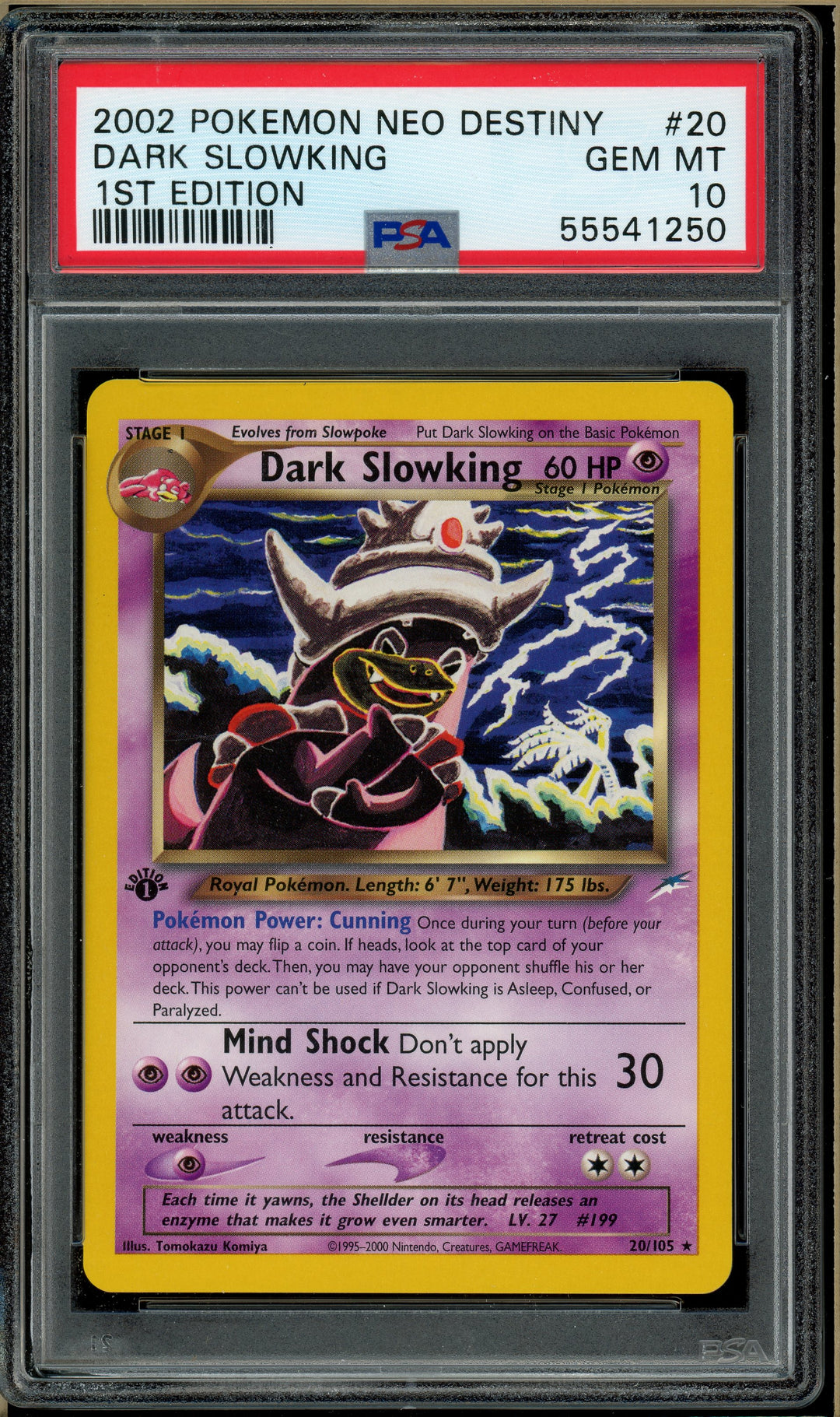 pokemon card slowking 2023 Pal En-paldea Evolved 238 Ex Ultra Rare PSA 9 Graded Ability  Mysterious Potion Once during your turn Over the Brick  Pokmon