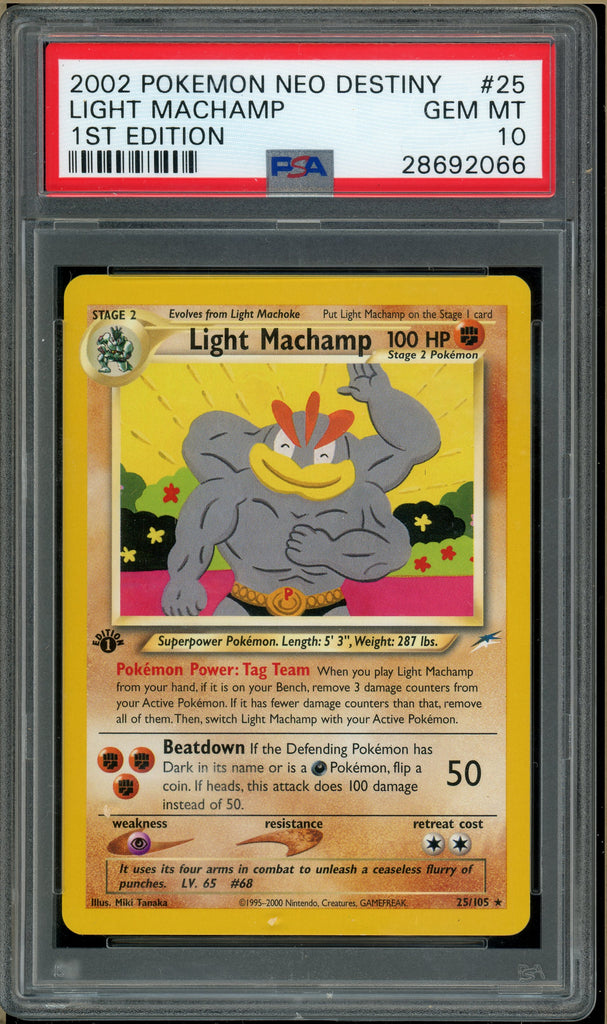 pokemon card machamp 1st edition value Single NEO DESTINY (1st Edition) this power does 10 damage to the attacking Pokémon Pokemon Card 1st Edition Machamp
