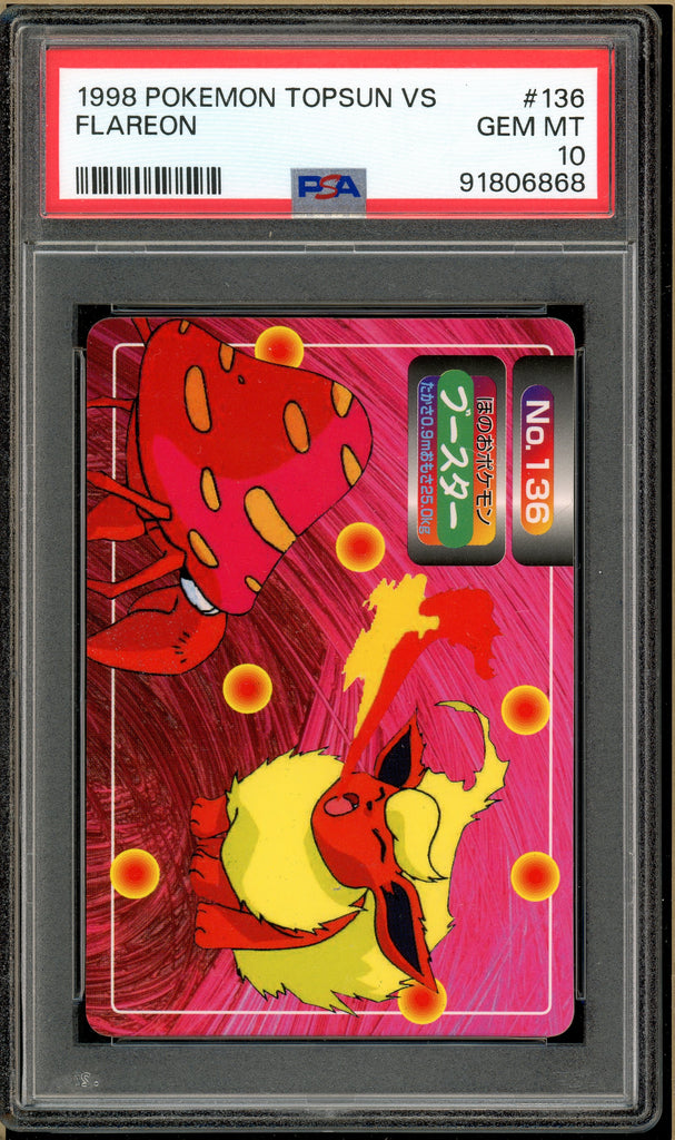 Pokémon - Topsun Vs Flareon #136 PSA 10