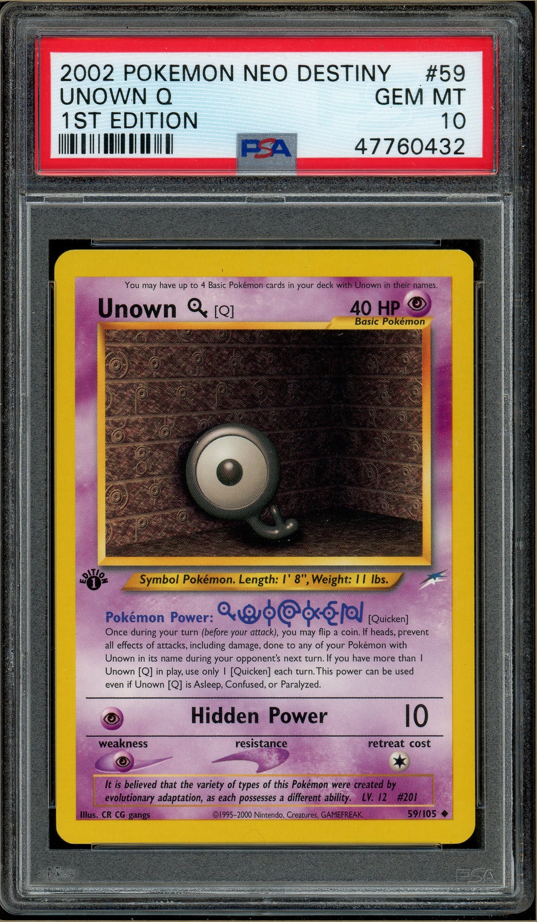 1999 Pokemon Jungle Paras 1st Edition 59/64 PSA 10