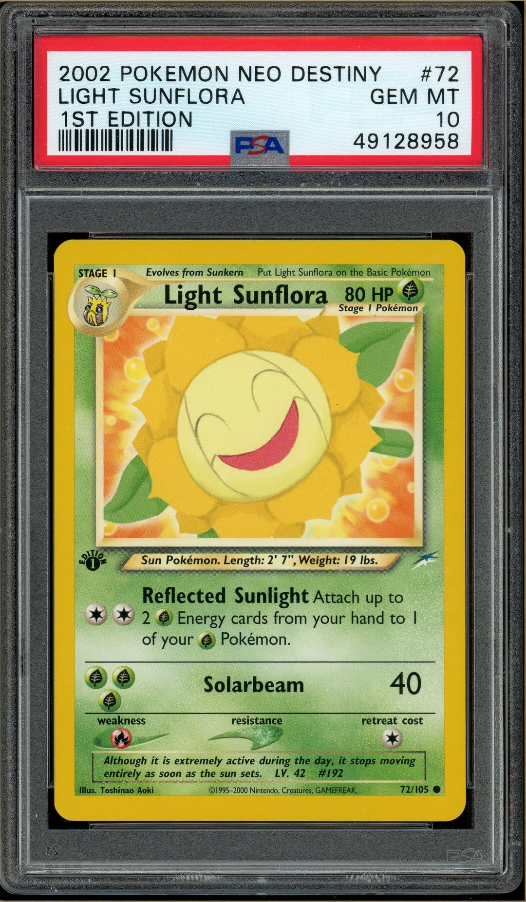 sunflora pokemon card Over the Brick – Pokémon Preserved in a tamper Sunflora - 006/195 (Reverse Foil)