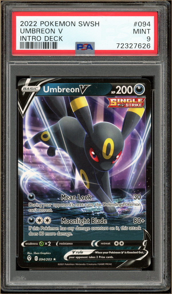 Pokémon - Umbreon V Intro Deck 094 PSA 9