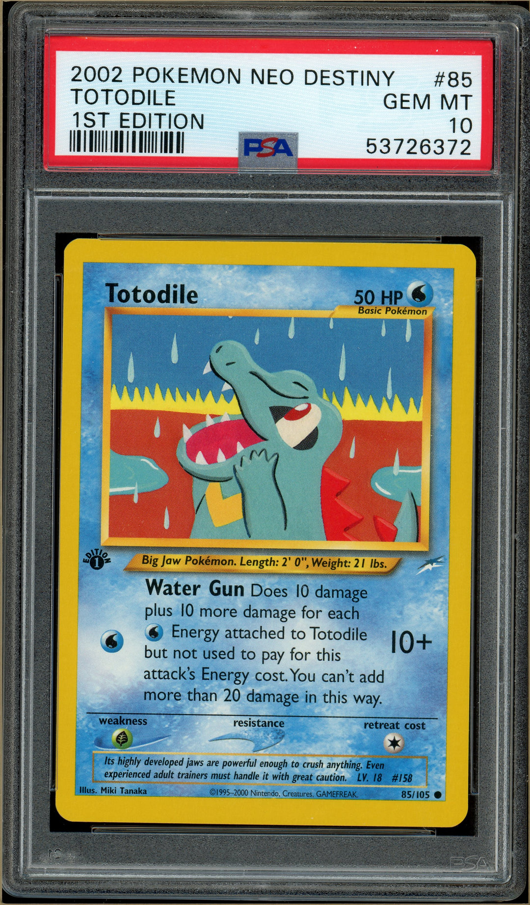 totodile pokemon card Pokemon Single Card NEO GENESIS (1st Edition)