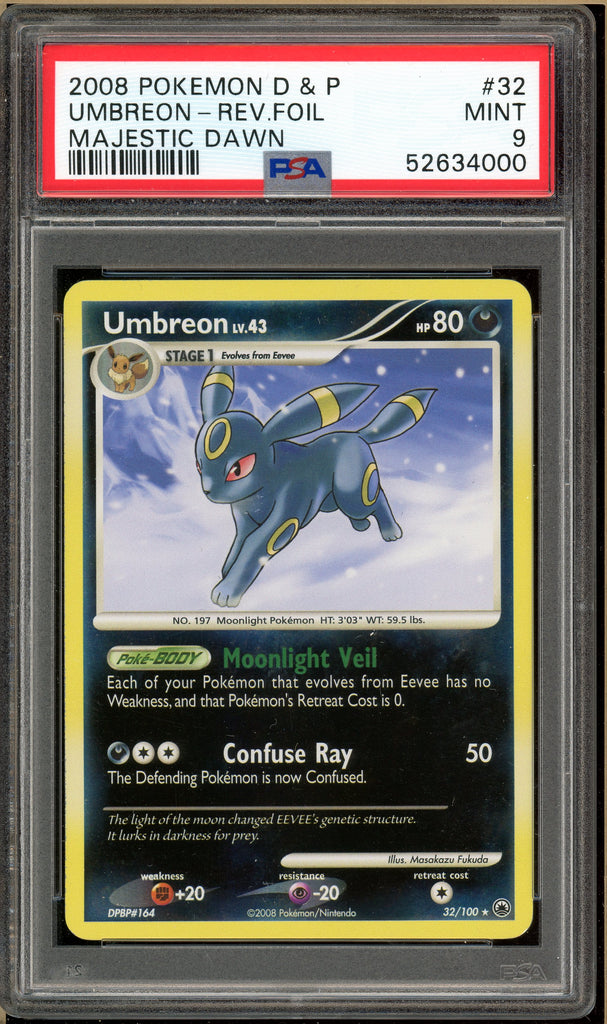 Pokémon - Umbreon, Majestic Dawn #32 PSA 9
