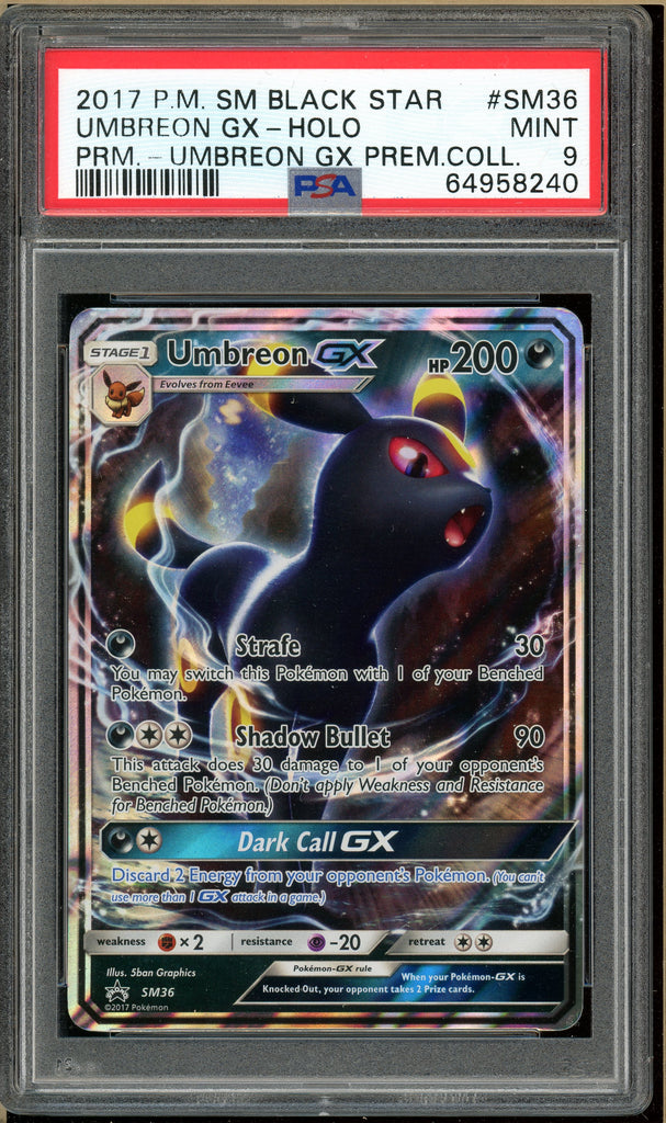 Pokémon - Umbreon GX Premium Collection #SM36 PSA 9