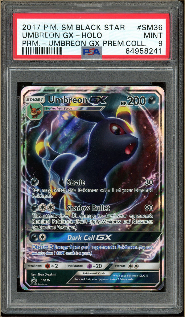 Pokémon - Umbreon GX Premium Collection #SM36 PSA 9