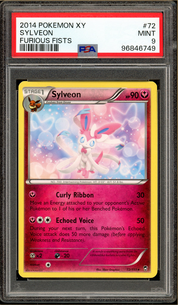 Pokémon - Sylveon Furious Fist #72 PSA 9
