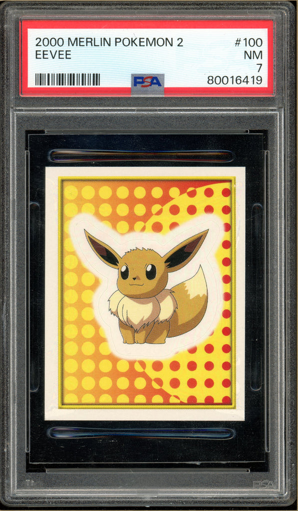 Pokémon - Eevee Merlin Pokemon 2 #100 PSA 7