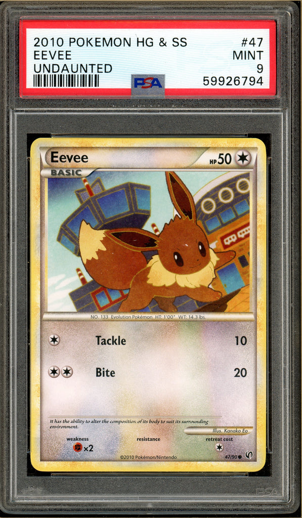 Pokémon - Eevee Undaunted #47 PSA 9