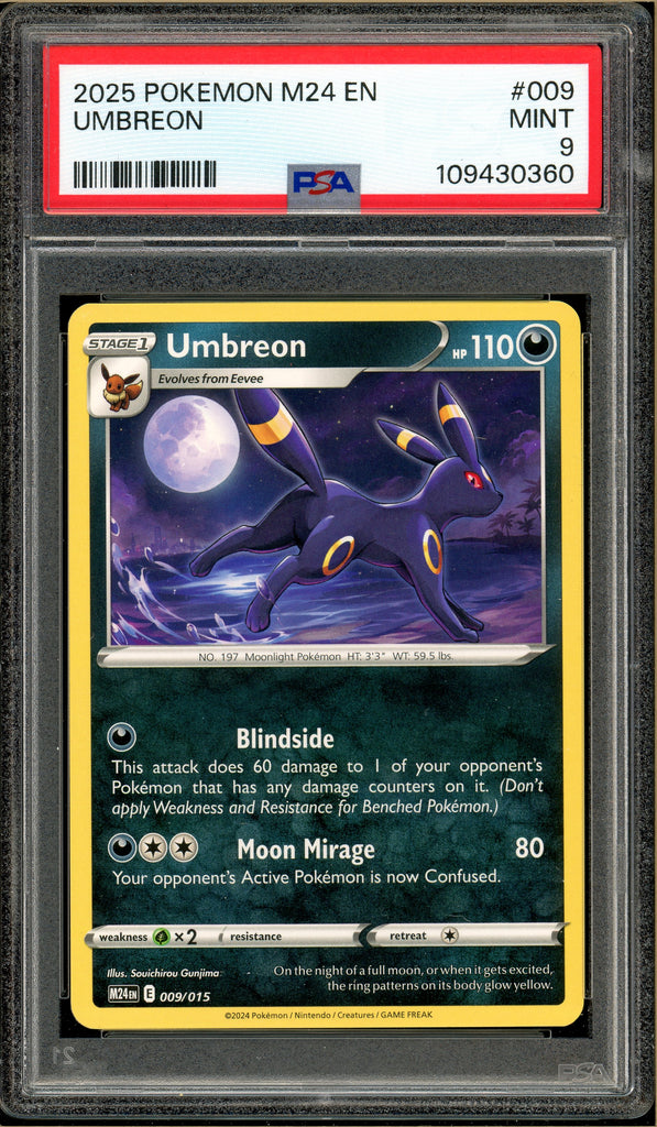 Pokémon - Umbreon M24 McDonald's Collection #009 PSA 9