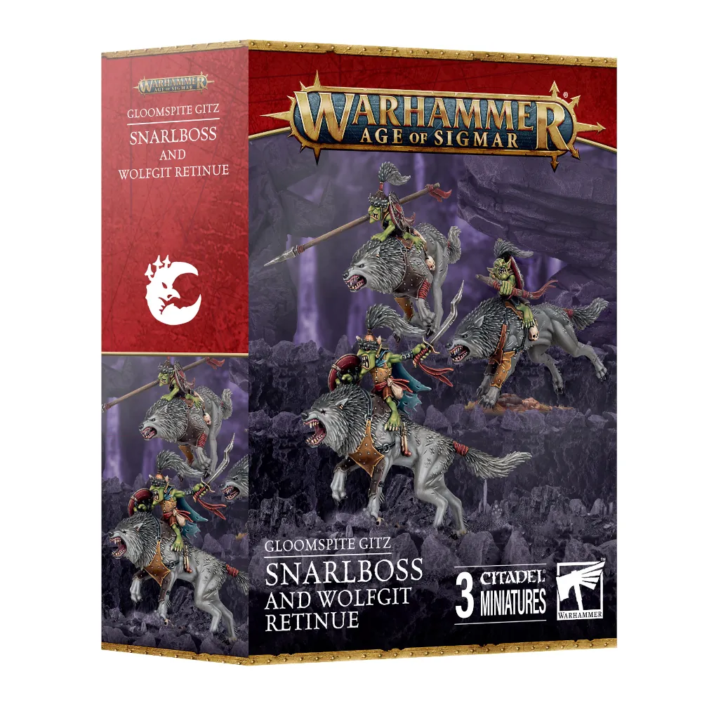 Warhammer Age of Sigmar: Gloomspite Gitz - Snarlboss and Wolfgit Retinue
