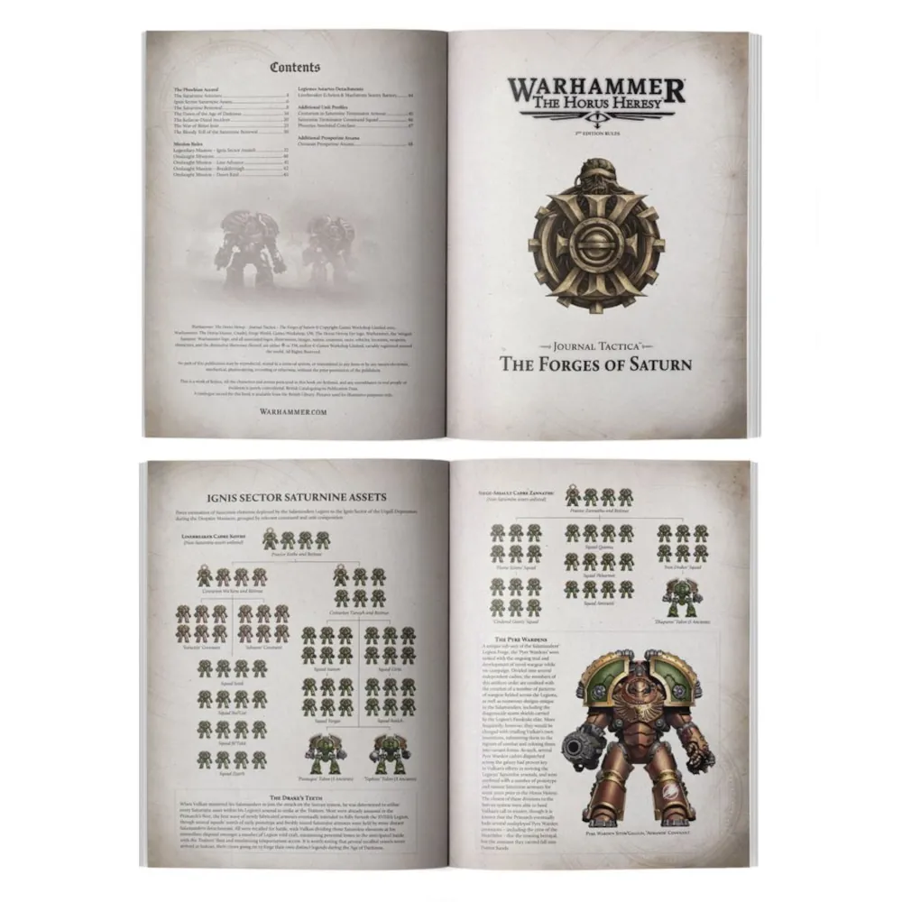 Warhammer: The Horus Heresy - Journal Tactica: The Forges of Saturn