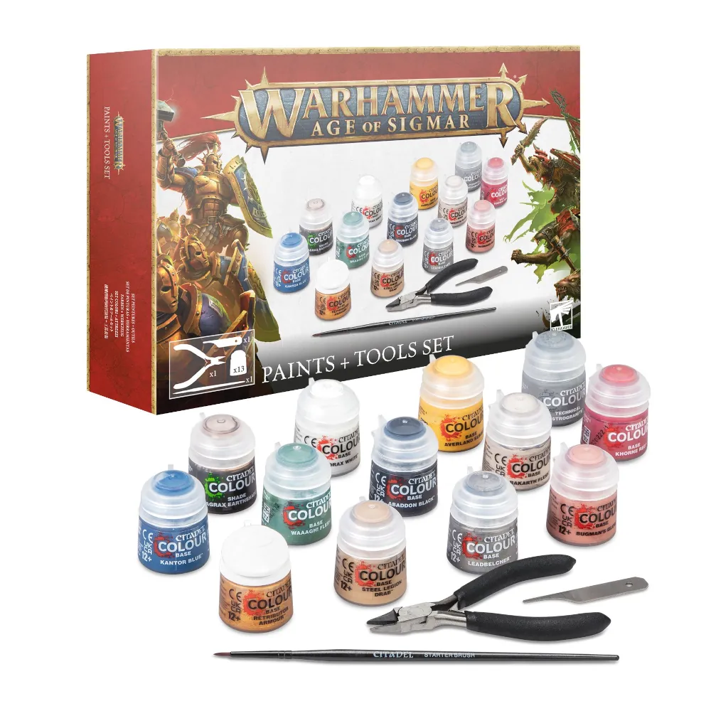 Warhammer Age of Sigmar Paints + Tools Set (4th Edition)