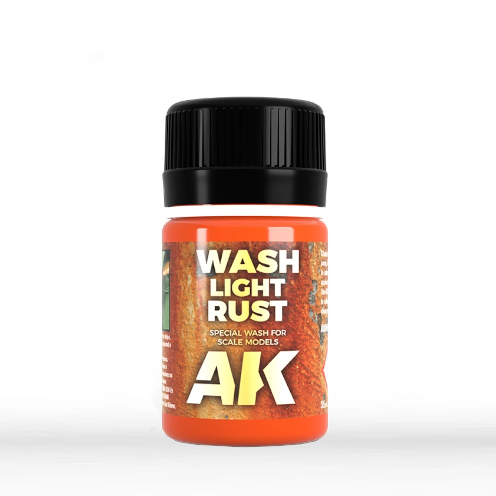AK Interactive: Light Rust Wash (35ml Bottle)