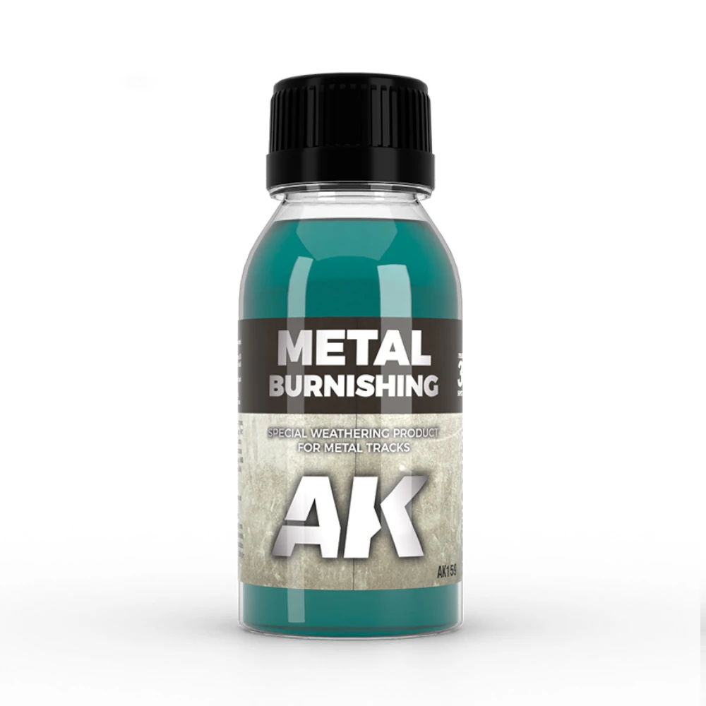 AK Interactive: Metal Burnishing Fluid (100ml Bottle)