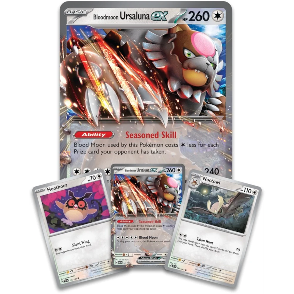 Pokémon Bloodmoon Ursaluna ex Box promos