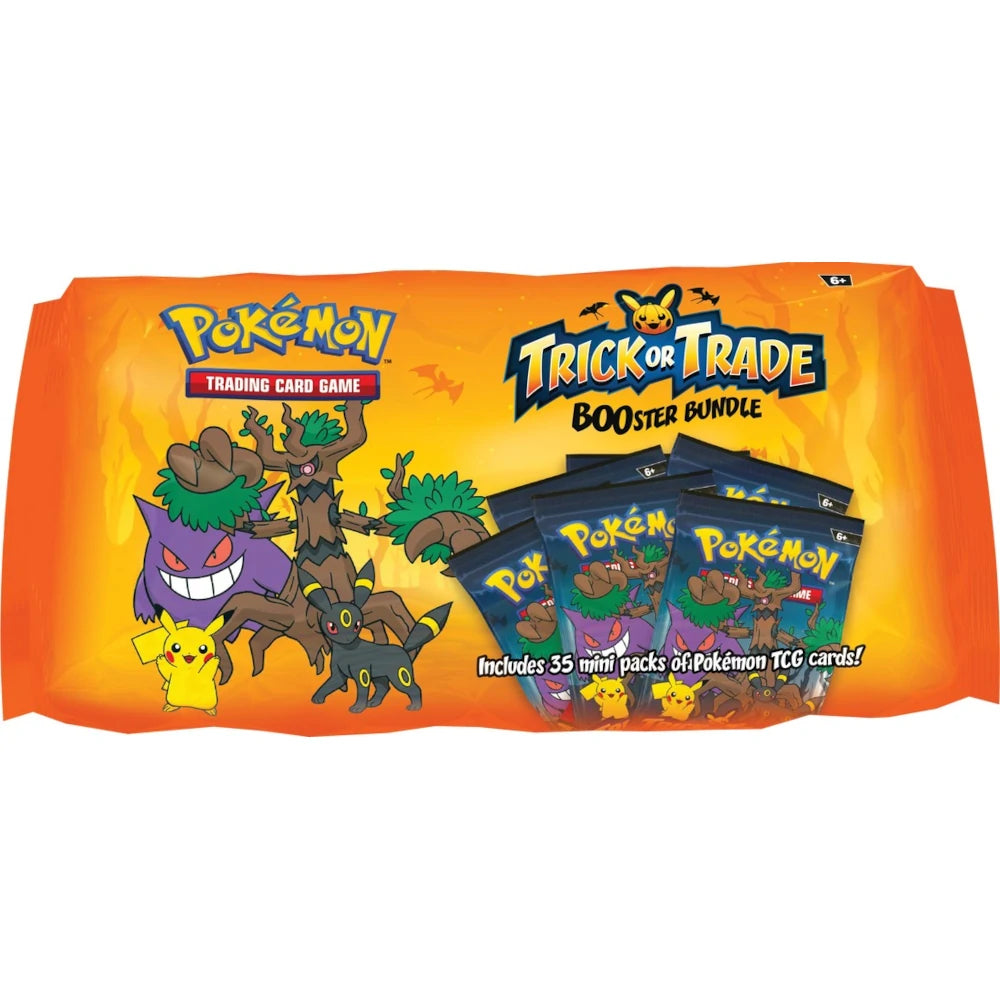 new pokemon booster box 2024 Over the Brick – Pokémon Trick or Trade Bundle each containing three colorful Pokemon Mega Evolution Booster Gold Star Cards:Celebi Pokemon cards pokemon