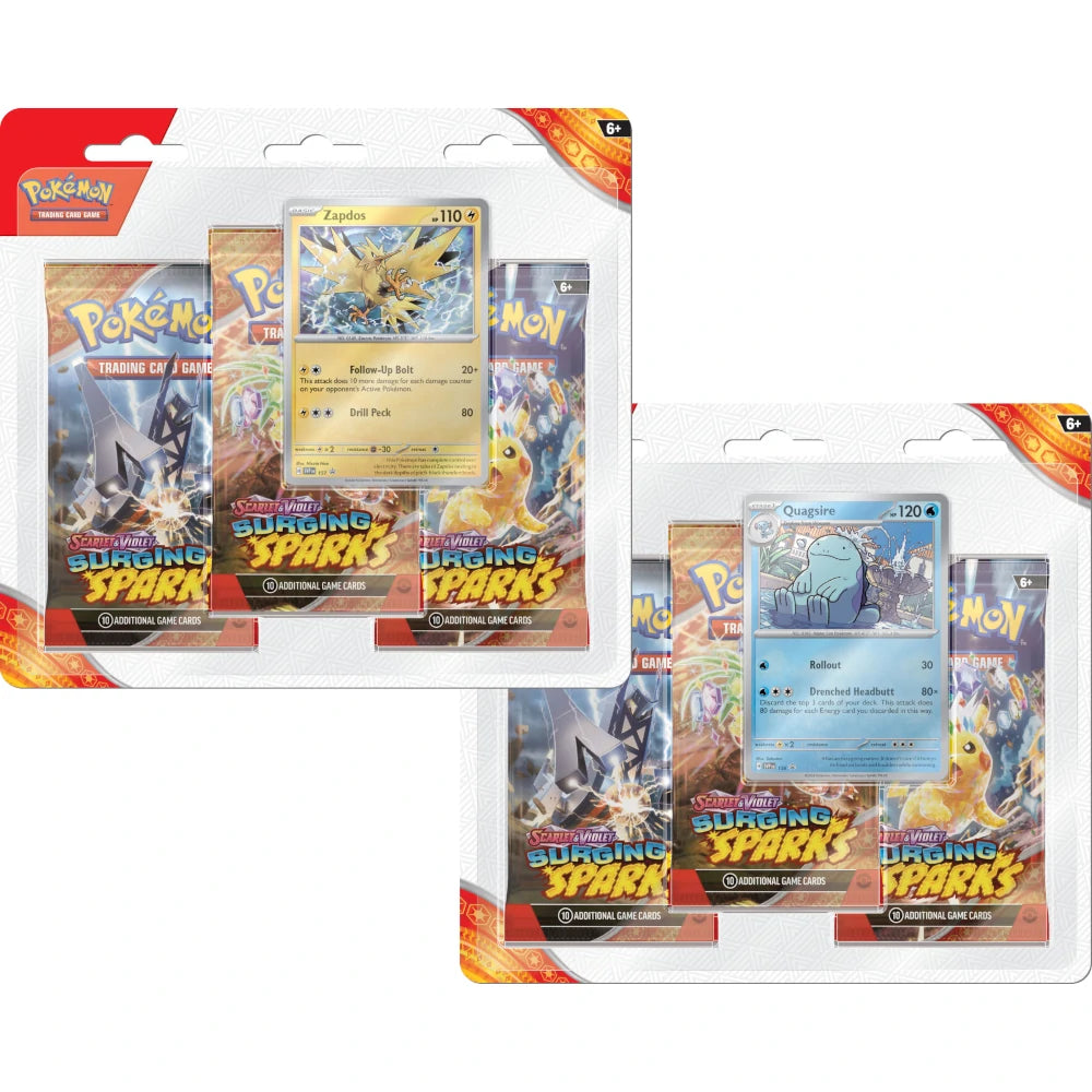 Pokémon Scarlet & Violet: Surging Sparks 3-Pack Blister