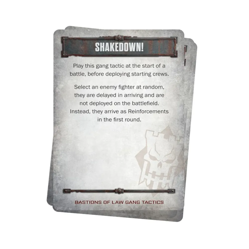 Necromunda: Bastions of Law Tactics Cards