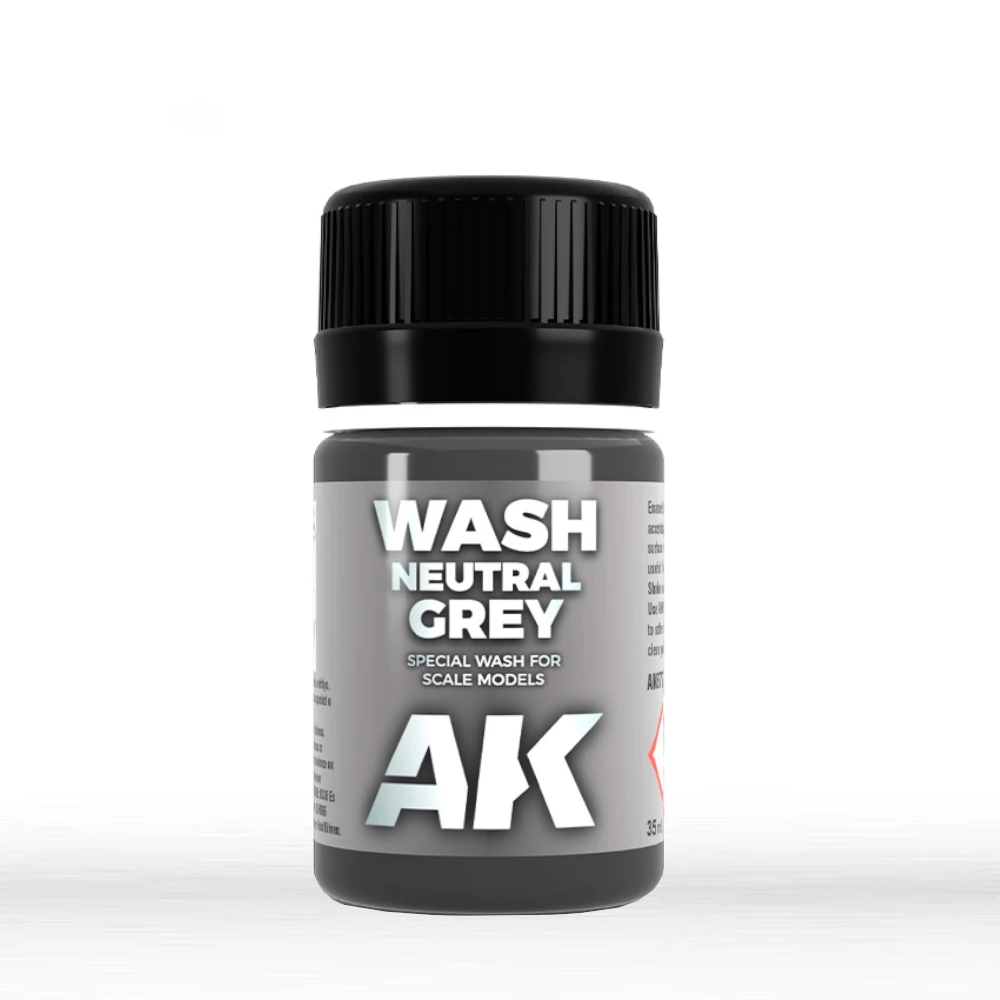 AK Interactive: Wash Neutral Grey (35ml Bottle)