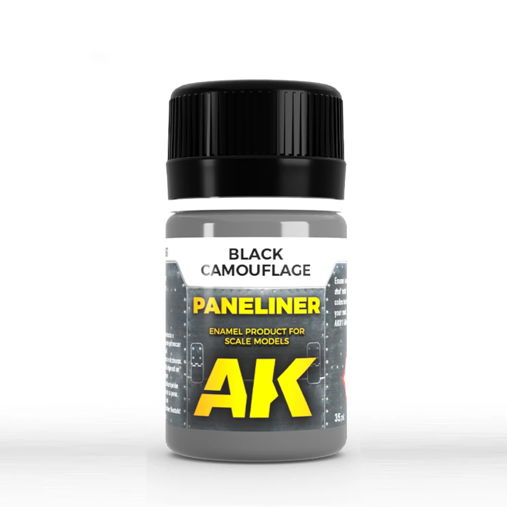 AK Interactive: Paneliner for black camouflage (35ml Bottle)