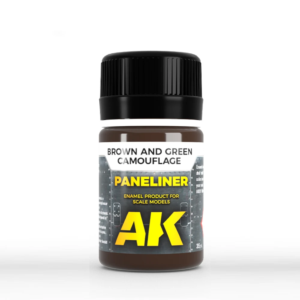 AK Interactive: Paneliner for brown and green camouflage (35ml Bottle)