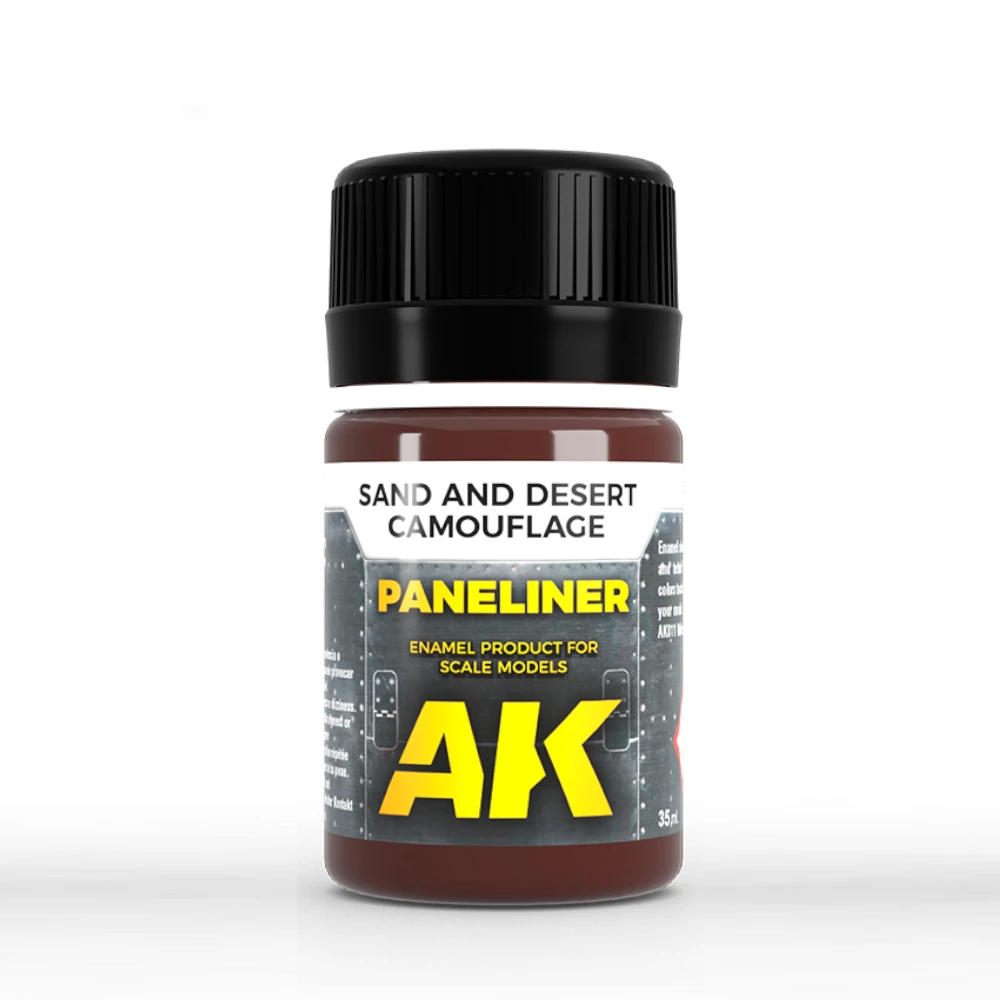 AK Interactive: Paneliner for sand and desert camouflage (35ml Bottle)