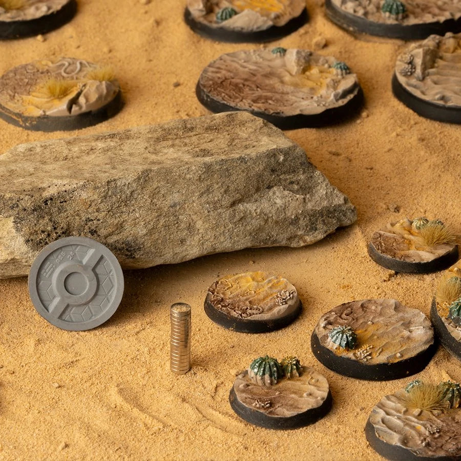 GamersGrass: Battle Ready Bases - Deserts of Maahl Round 32mm (x8)