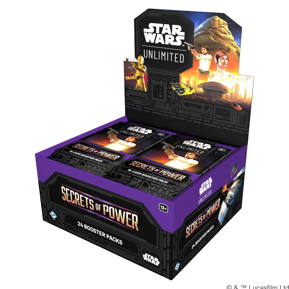 Star Wars: Unlimited - Secrets of Power Booster Display