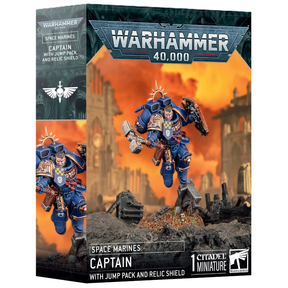 Warhammer 40,000: Space Marines - Captain with Jump Pack and Relic Shield