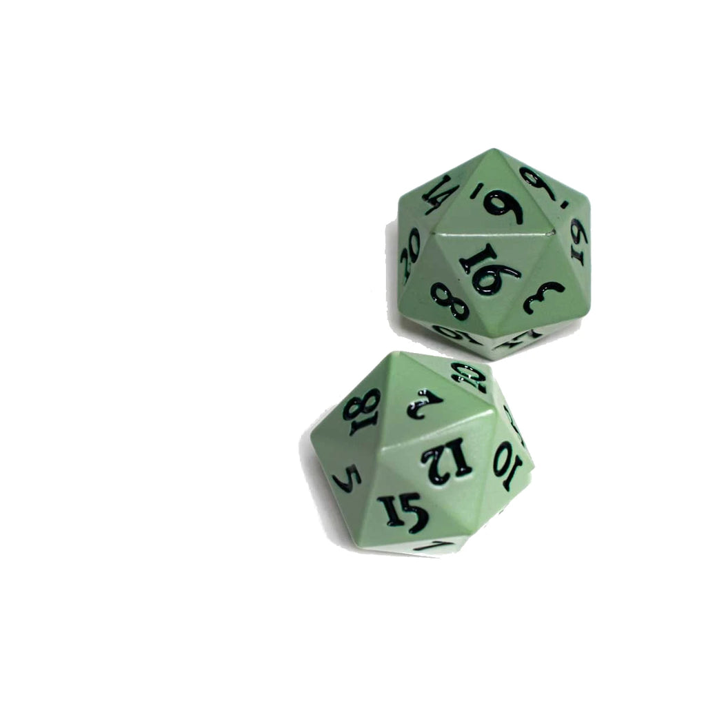 Heavy Metal Dice d20 Vivid Cool Matcha (2 count)