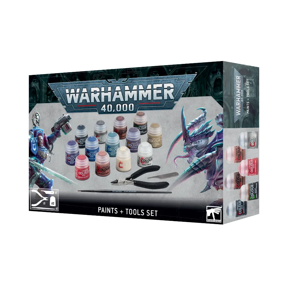 Warhammer 40,000 Necrons: Tyranids - Termagants and Ripper Swarm + Paints Set