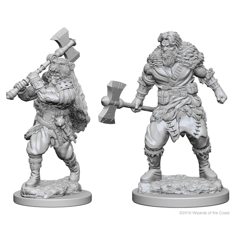 D&D Nolzur's Marvelous Unpainted Miniatures: Human Male Barbarian (2)