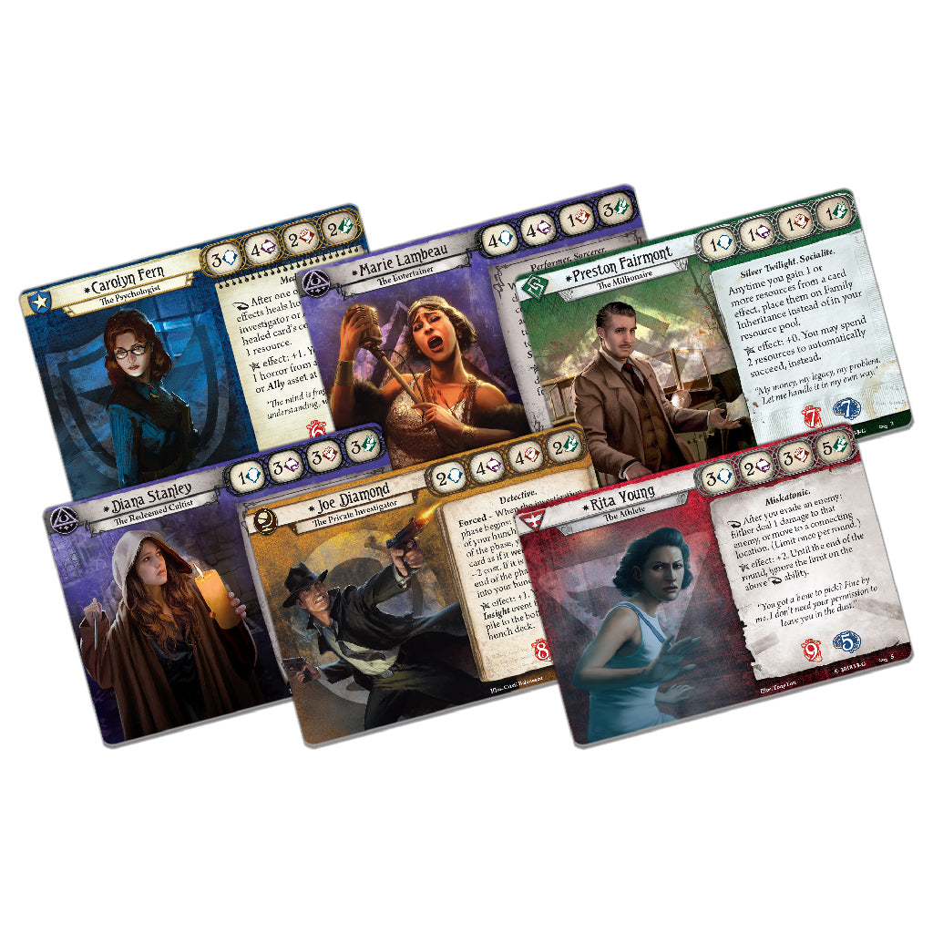 Arkham Horror The Card Game: The Circle Undone Investigator Expansion cards