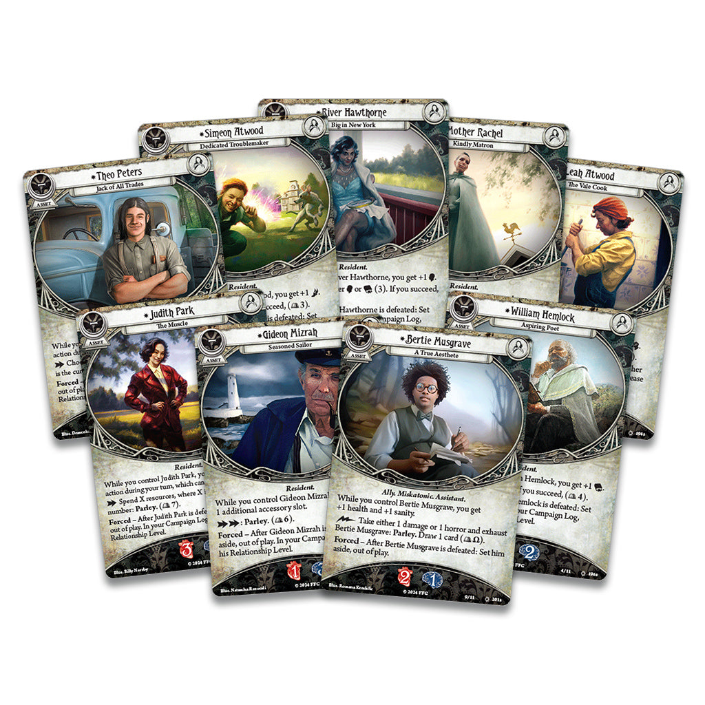 Arkham Horror The Card Game: The Feast of Hemlock Vale Campaign Expansion cards