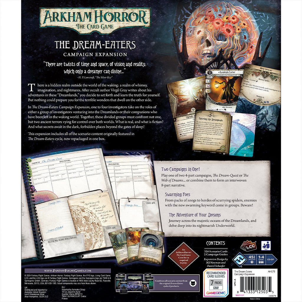 Arkham Horror The Card Game: The Dream-Eaters Campaign Expansion back