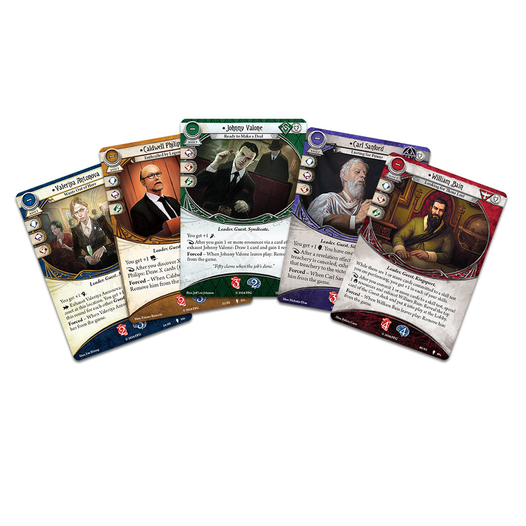 Arkham Horror The Card Game: The Midwinter Gala Scenario Pack cards