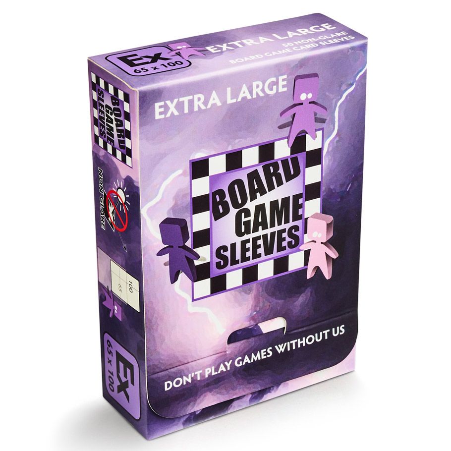 Board Game Sleeves: Non-Glare: Extra Large Purple (50)
