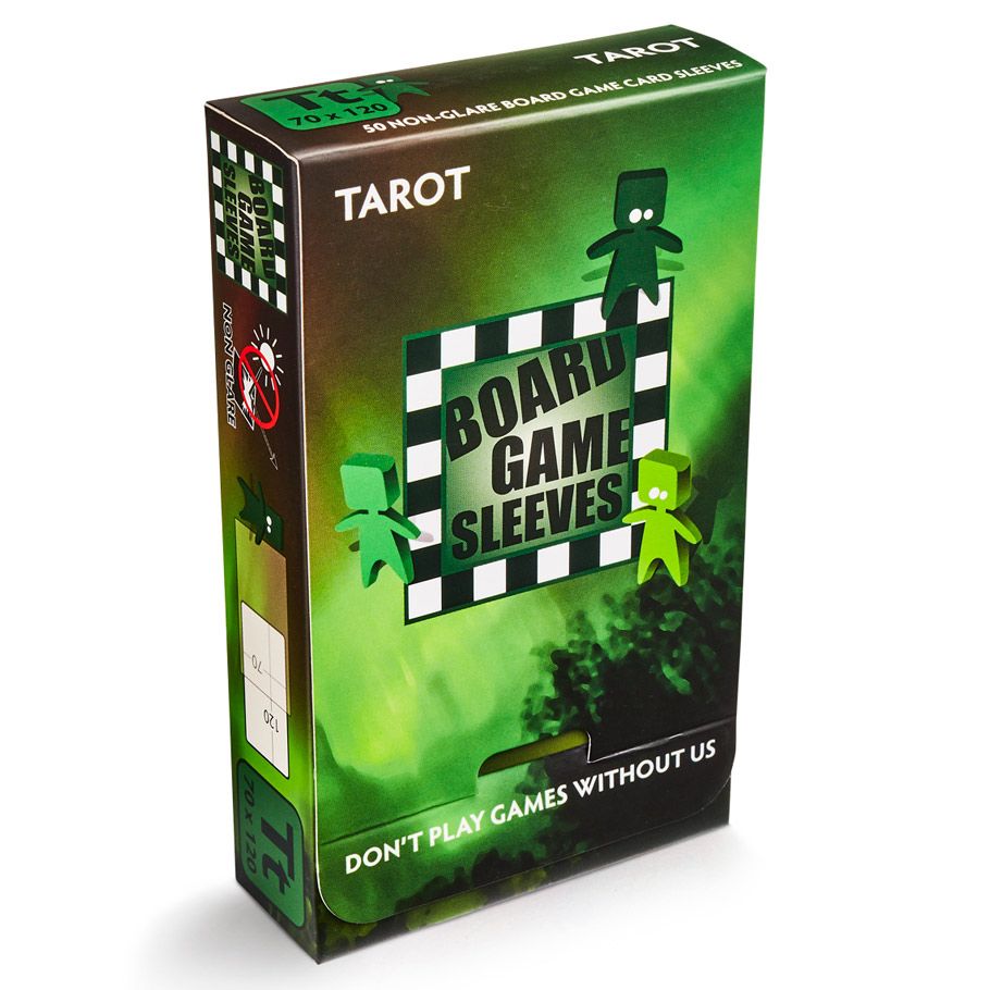 Board Game Sleeves: Non-Glare: Tarot Green (50)