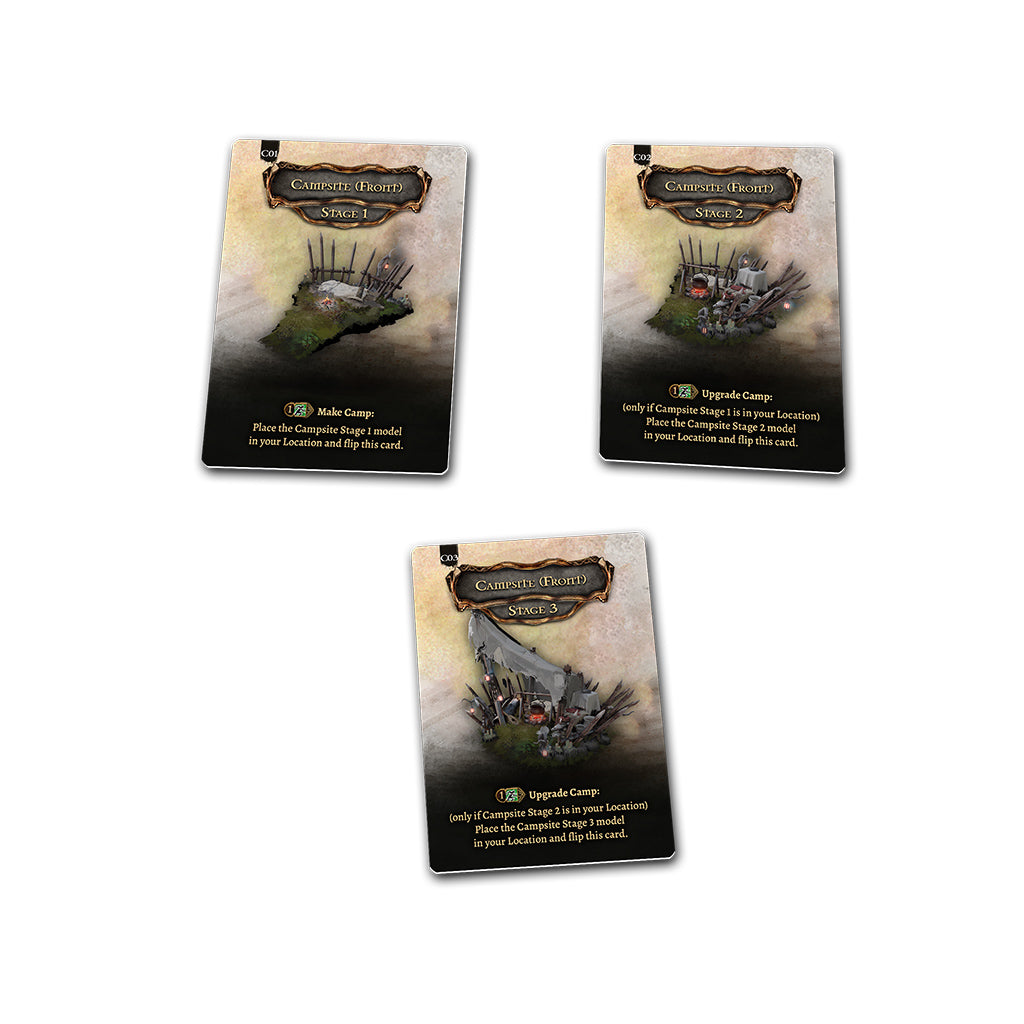 Tainted Grail: Kings of Ruin Stretch Campsite cards