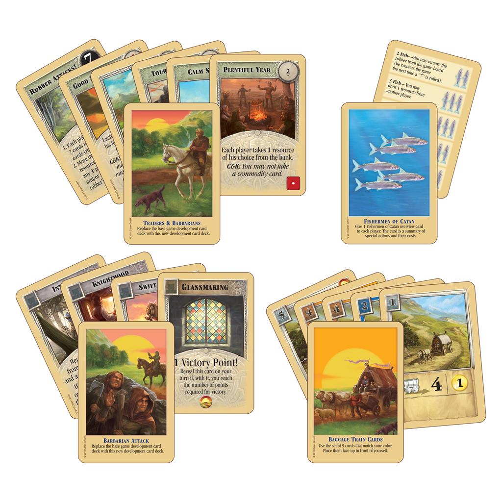 Catan Extension: Traders & Barbarians cards