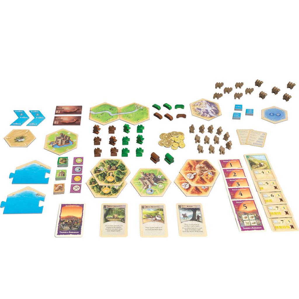Catan Extension: Traders & Barbarians 5-6 Players game content