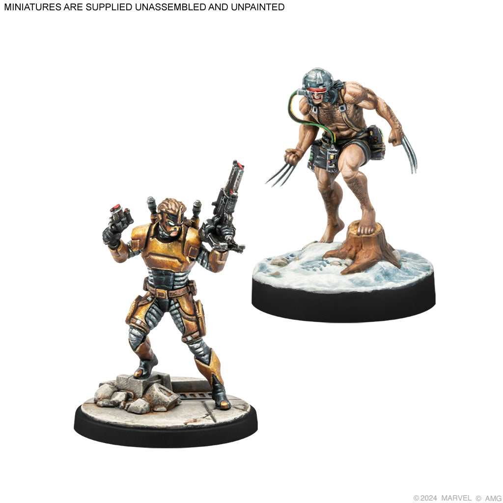 Marvel Crisis Protocol - Weapon X & Maverick painted example