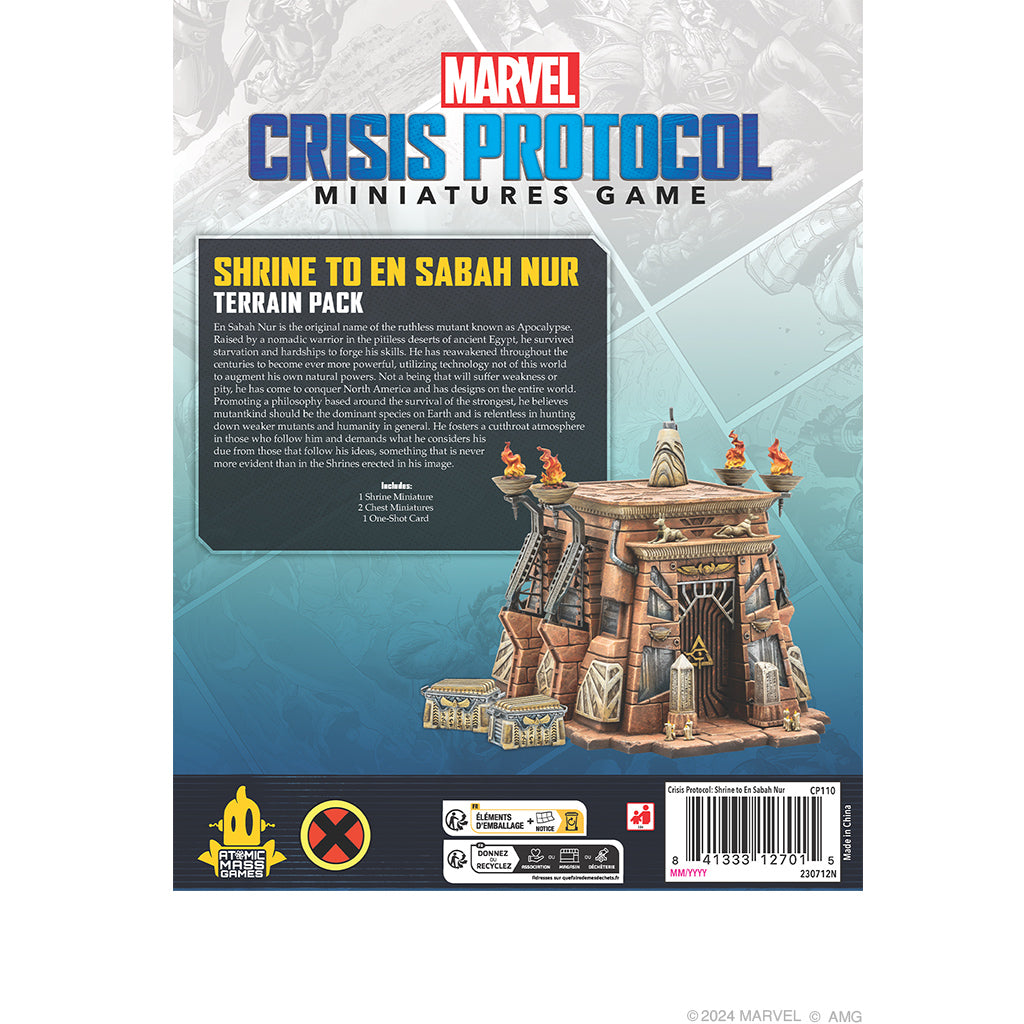 Marvel Crisis Protocol - Shrine To En Sabah Nur Terrain Pack back